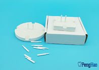Keramische/Porzellan-Bienenwaben-Zündungs-Behälter-runde Form für zahnmedizinisches Labor
