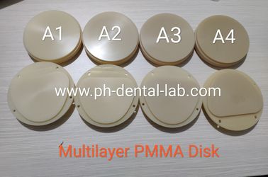 PMMA-Acryldiskette CAD-AM-System-Gebrauch für die vorübergehende zahnmedizinische Kronen-u. Brücken-Herstellung