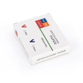 Gerade/U Form-zahnmedizinisches Artikulationspapier-Vollmaterial-blaue/rote Farbe