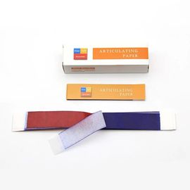 Gerade/U Form-zahnmedizinisches Artikulationspapier-Vollmaterial-blaue/rote Farbe