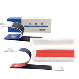 Gerade/U Form-zahnmedizinisches Artikulationspapier-Vollmaterial-blaue/rote Farbe