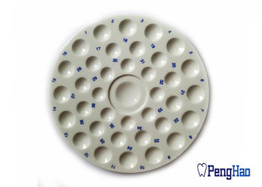 Runde Form-keramische mischende Platte 35 Wells-Art für zahnmedizinisches Labor