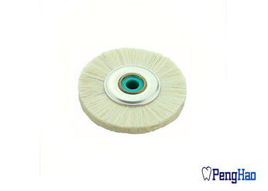 Weiße Ziegen-Haar-weich zahnmedizinische Drehwerkzeuge, 48mm External-Durchmesserzahnmedizinische Polierbürste